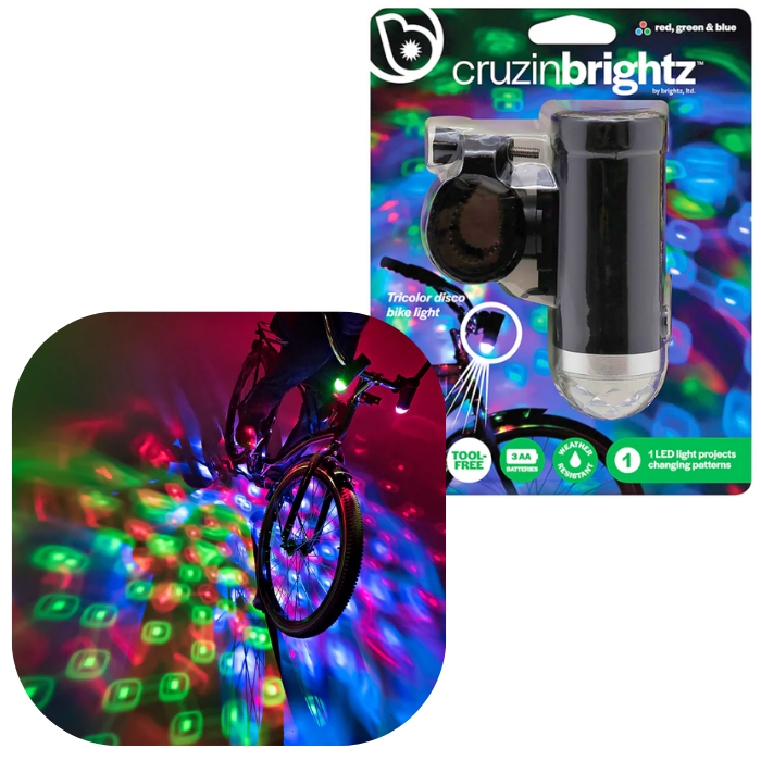 Cruzin Brightz Disco Bike Light
