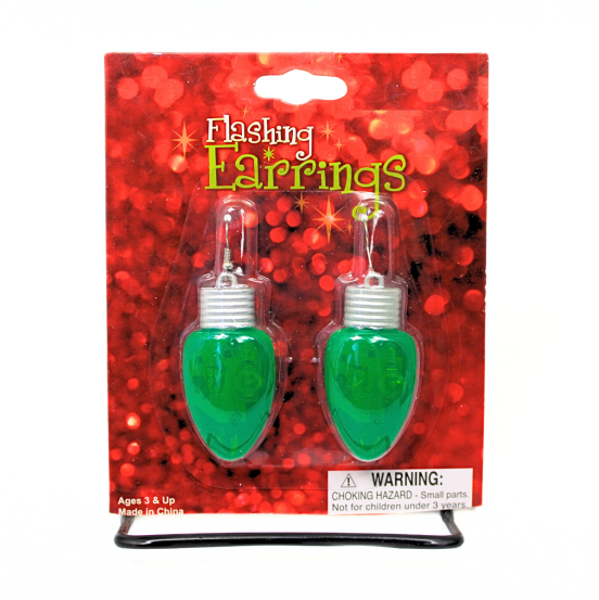 Light-Up Holiday Bulb Earrings