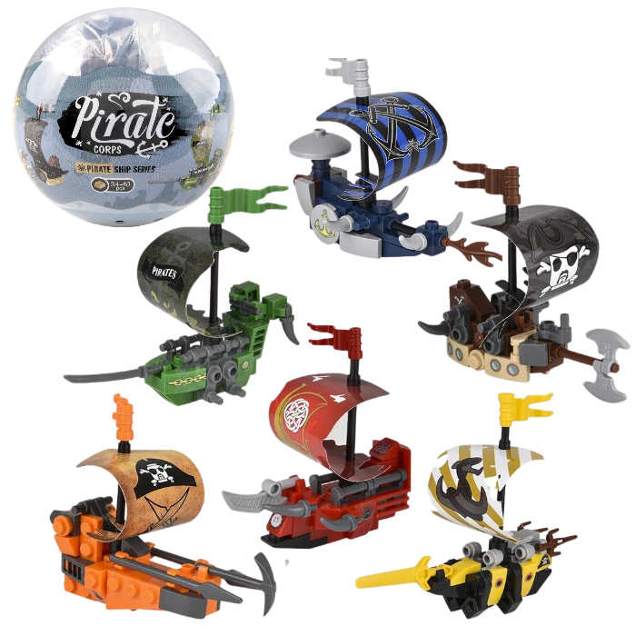 Pirate Ship Building Block Set