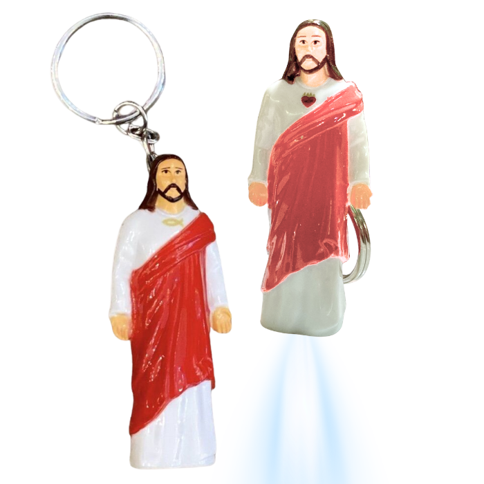 Jesus LED Keychain