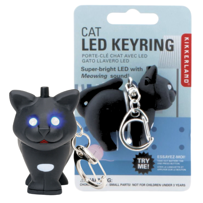 Cat LED Keychain