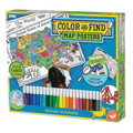 Color & Find Map Posters