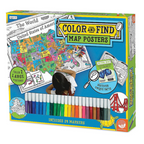 Color & Find Map Posters