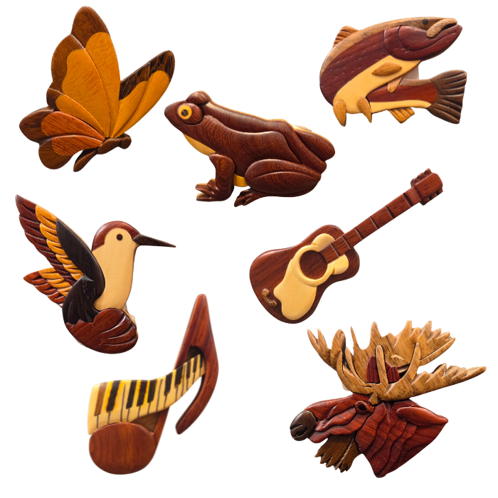 Wooden Intarsia Magnet