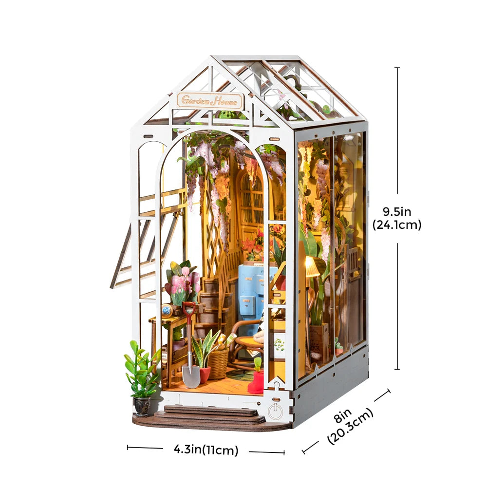 Flower Garden House Book Nook Kit