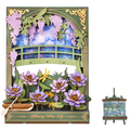 'Glittering Waterlily' Wooden Art Kit