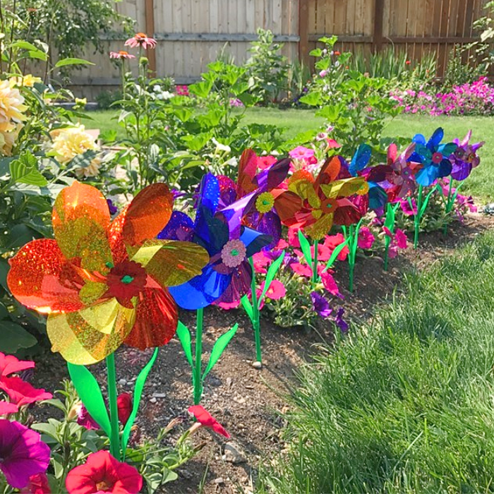 8" Flower Pinwheel