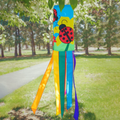 40" Ladybug Flower Windsock