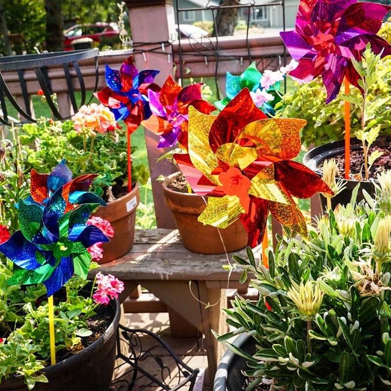 8" Sparkle 2-Tone Pinwheel
