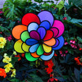 Triple Wheel Petal Flower Lawn Spinner