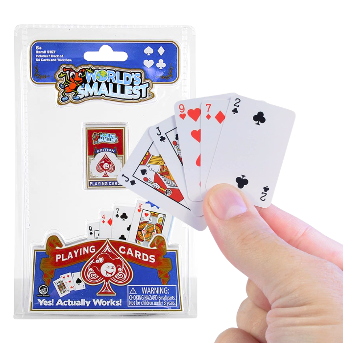 World's Smallest Playing Cards