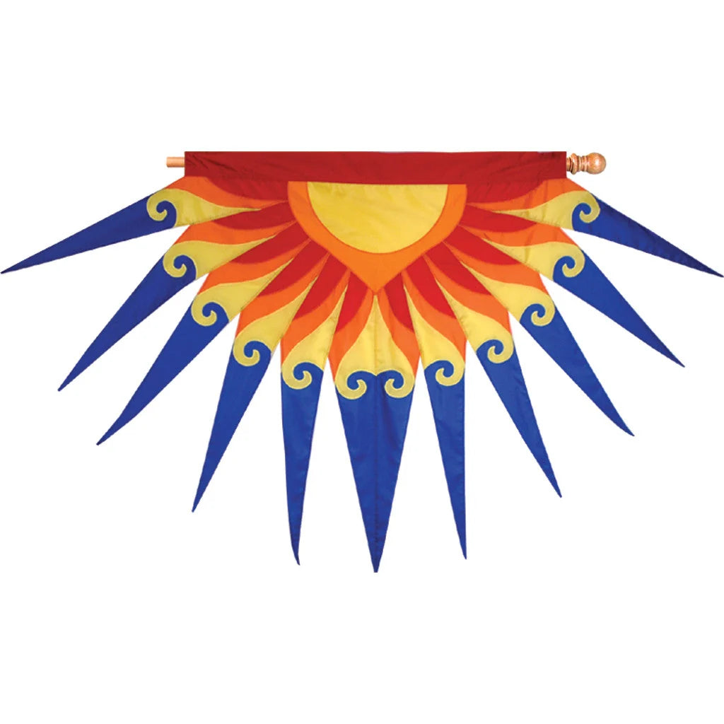 Blue Sunburst Flag