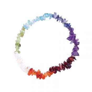 Chakra Energy Rock Chip Bracelet