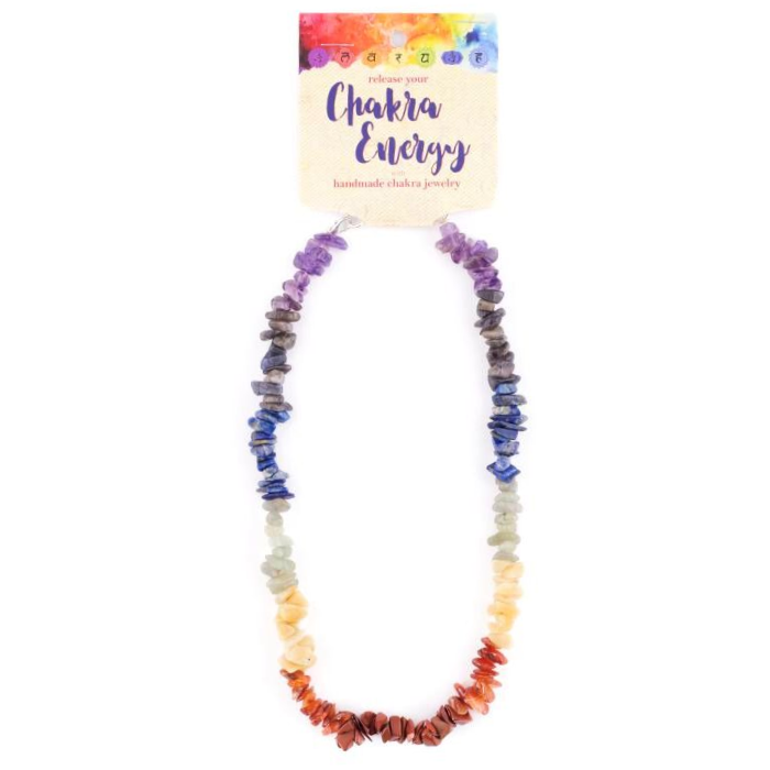 Chakra Energy Rock Chip Necklace