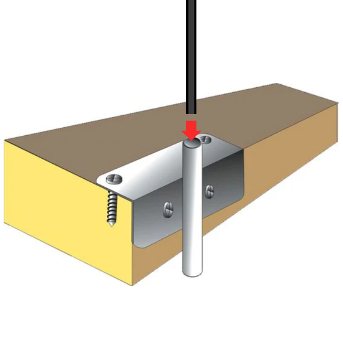 Deck Mount for Wind Spinners