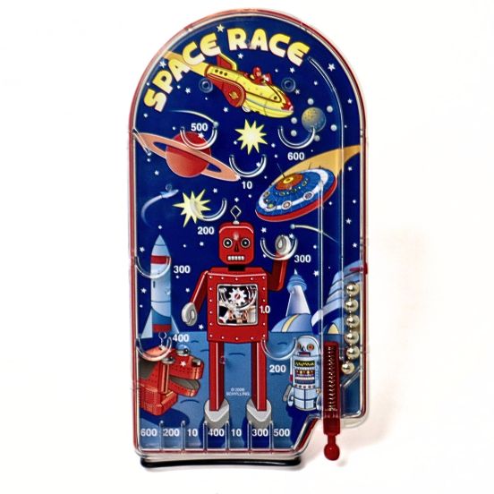 Handheld Space Race Pinball Game
