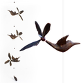 Wooden Animal Whirly Mobile