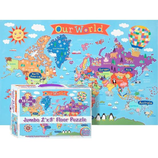 Kid's World Floor Puzzle