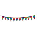 Rainbow Stripe Pennant String