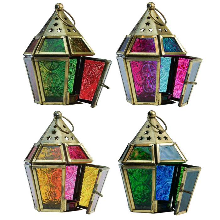 Mini Hex Tealight Lantern