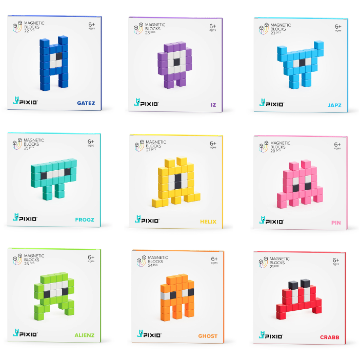 Pixio Magentic Building Blocks- Mini Monsters Set