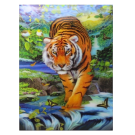 3D Tiger Prowl Poster