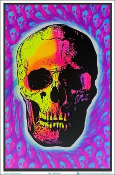 Skull Trip Black Light Poster
