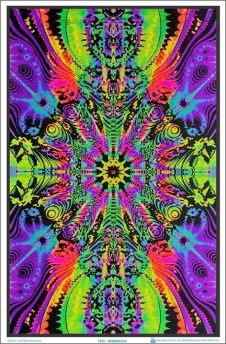 Wormhole Black Light Poster