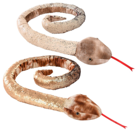 67" Natural Sequined Snake