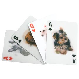 3-D Dog Playing Cards