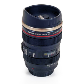 Camera Lens Mug (12oz, Black)