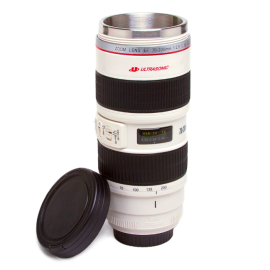 Camera Lens Mug (16oz, White)