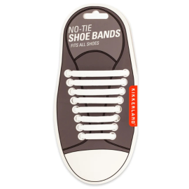 White No-Tie Shoe Bands