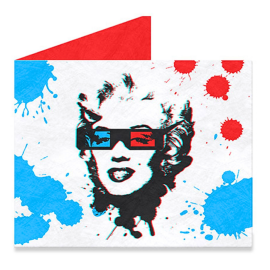 3D Marilyn Tyvek Wallet