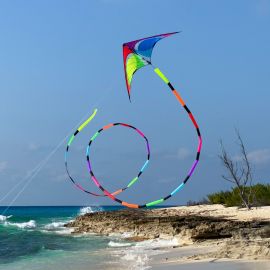 Prism 75-ft Kite Tube Tail Rainbow