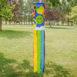 40" Peace Love & Happiness Windsock