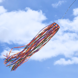40" Rainbow Ribbon Windsock