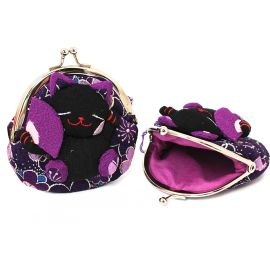 Purple Neko Coin Purse