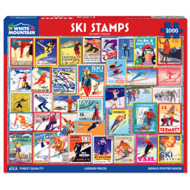 Ski Stamps Jigsaw Puzzle