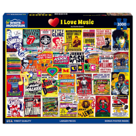 'I Love Music' Jigsaw Puzzle