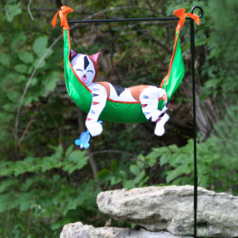 Kitty Cat Garden Charm Banner