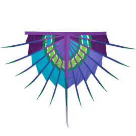 Olympic Banner Purple and Blue