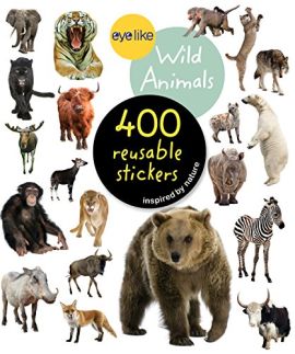 Eyelike Reusable Sticker Book: Wild Animals