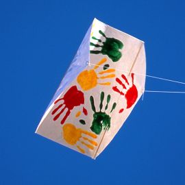 Frustrationless Flyer Single Sled Kite with Line