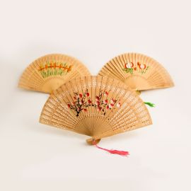 Wooden Floral Fan