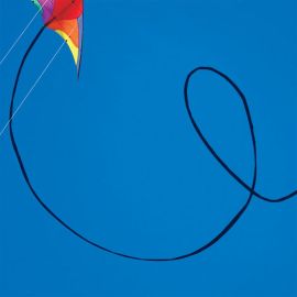 50-ft Black Stunt Kite Tail