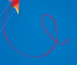 50-ft Red Stunt Kite Tail