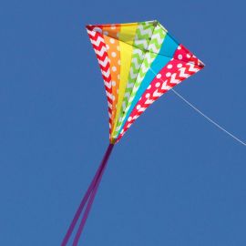 30" Hipster Rainbow Radical Diamond Kite