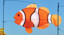 Clown Fish Tropical Swimming Fish Windsock
