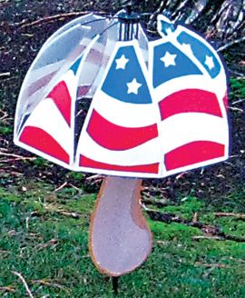 Stars & Stripes Magic Mushroom Lawn Spinner